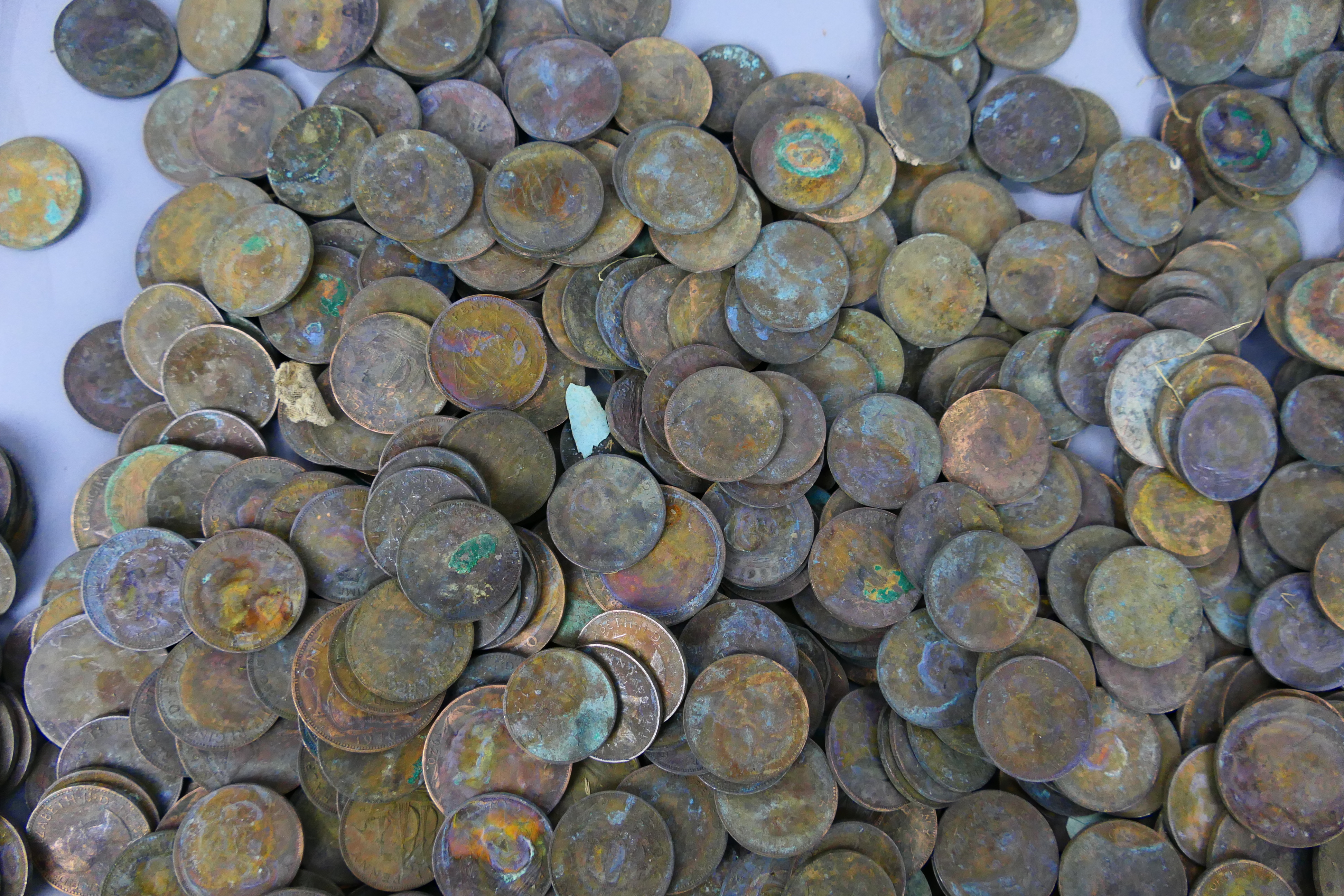 A large quantity of pre-decimal coinage, - Image 3 of 4