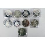 A collection of fantasy coins to include