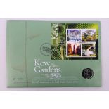 A 2009 Royal Mint Coin Cover commemorating the 250th Anniversary of the Royal Botanic Gardens at