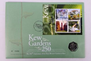 A 2009 Royal Mint Coin Cover commemorating the 250th Anniversary of the Royal Botanic Gardens at