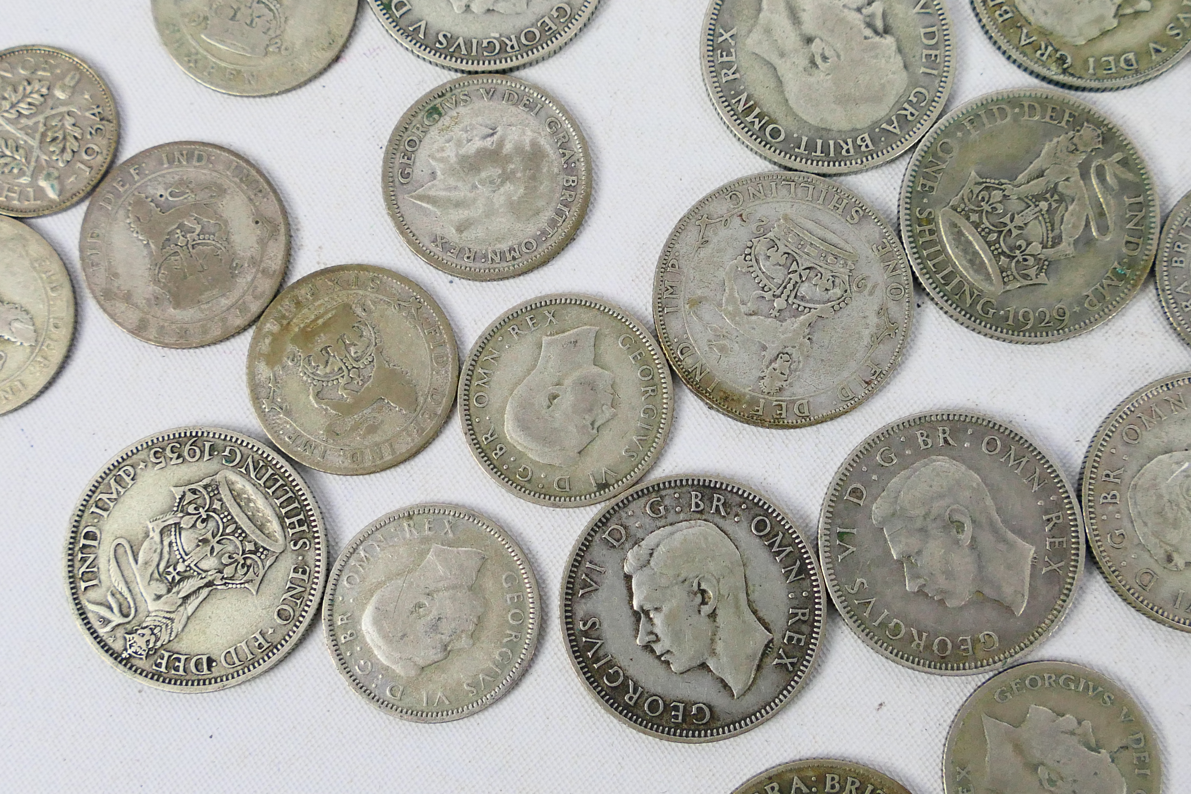 A collection of silver content coins (500 fineness), George V and later, approximately 358 grams. - Bild 9 aus 11