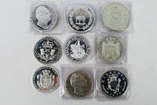 A collection of fantasy coins to include