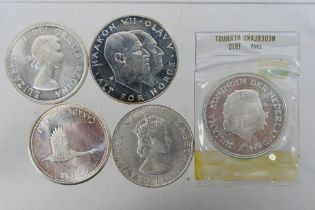 Silver Coins - Two Canadian Dollar coins