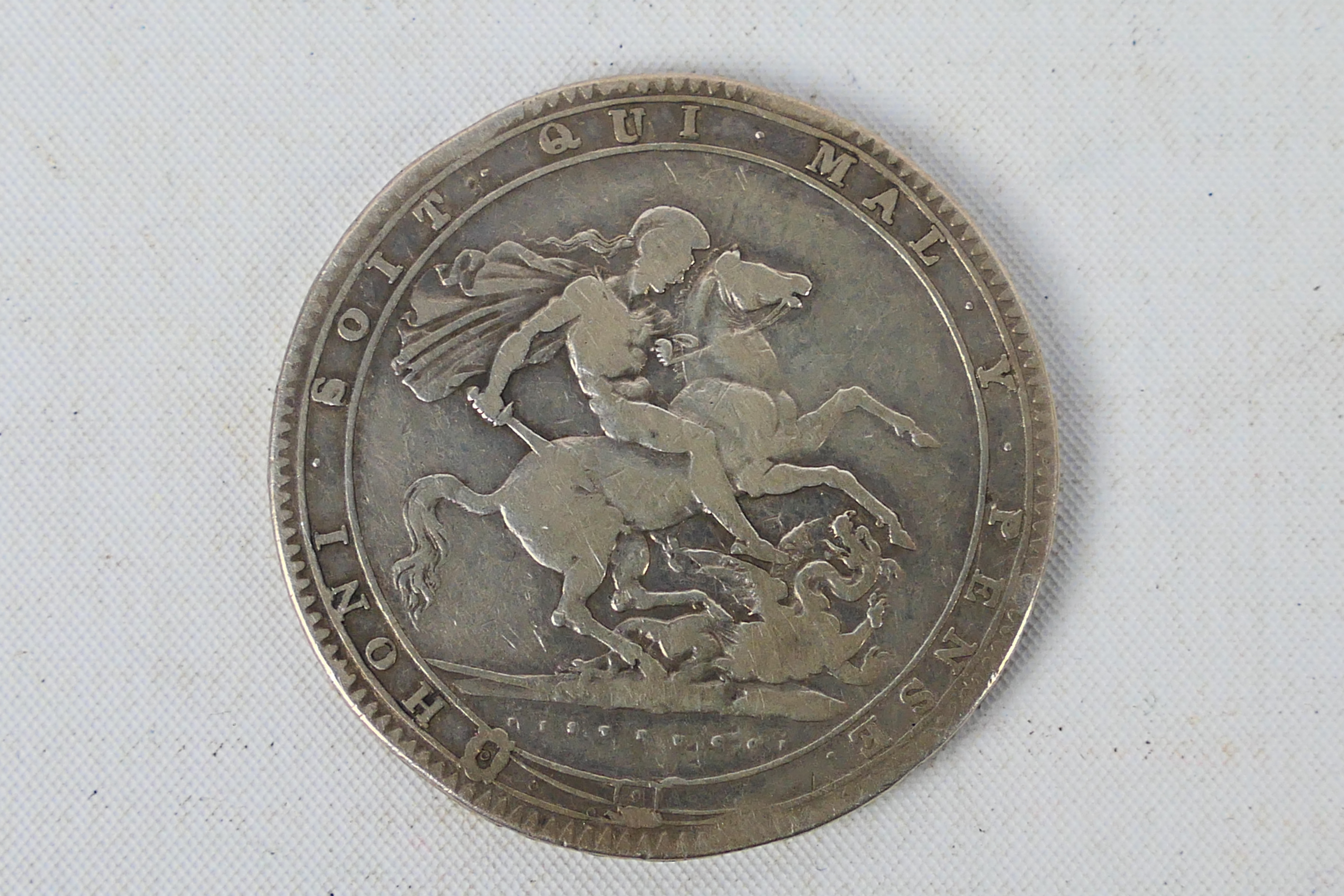 A George III silver crown, 1819. [W] - Image 2 of 2