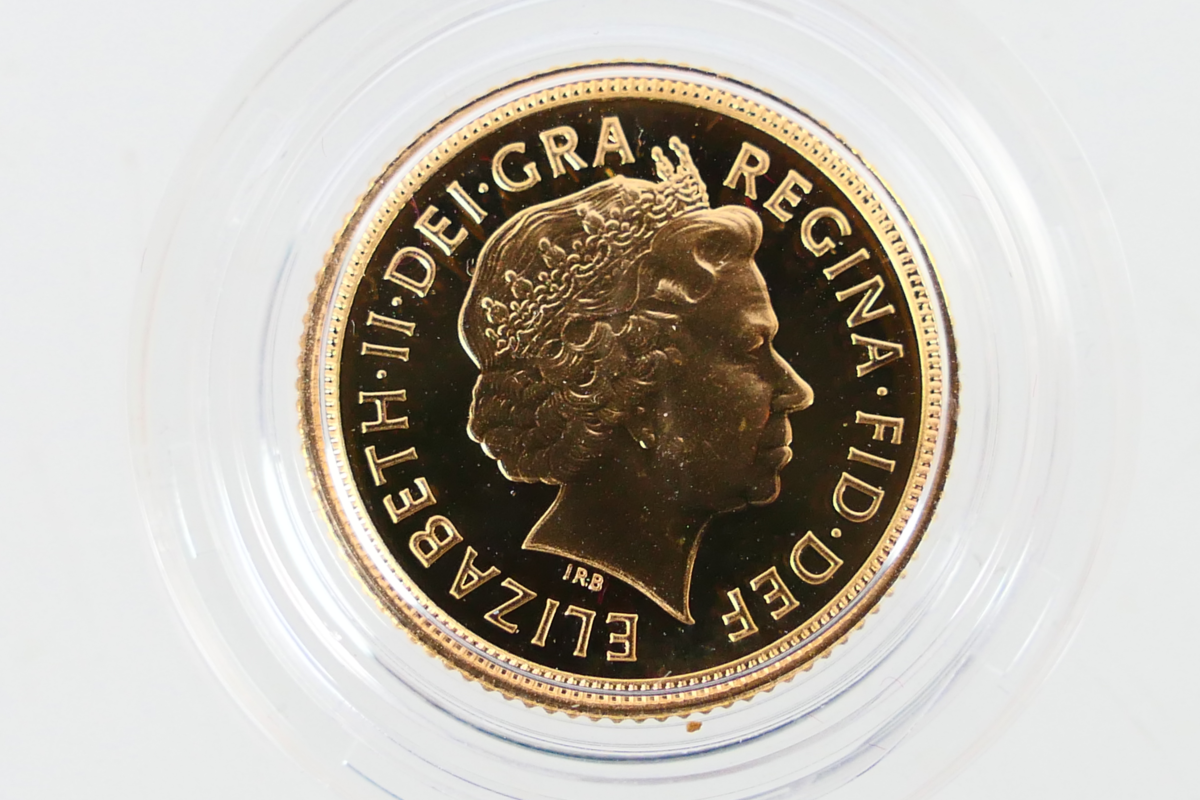 Elizabeth II, Half Sovereign, 2000, encapsulated with paperwork, contained in outer box of issue. - Bild 3 aus 4