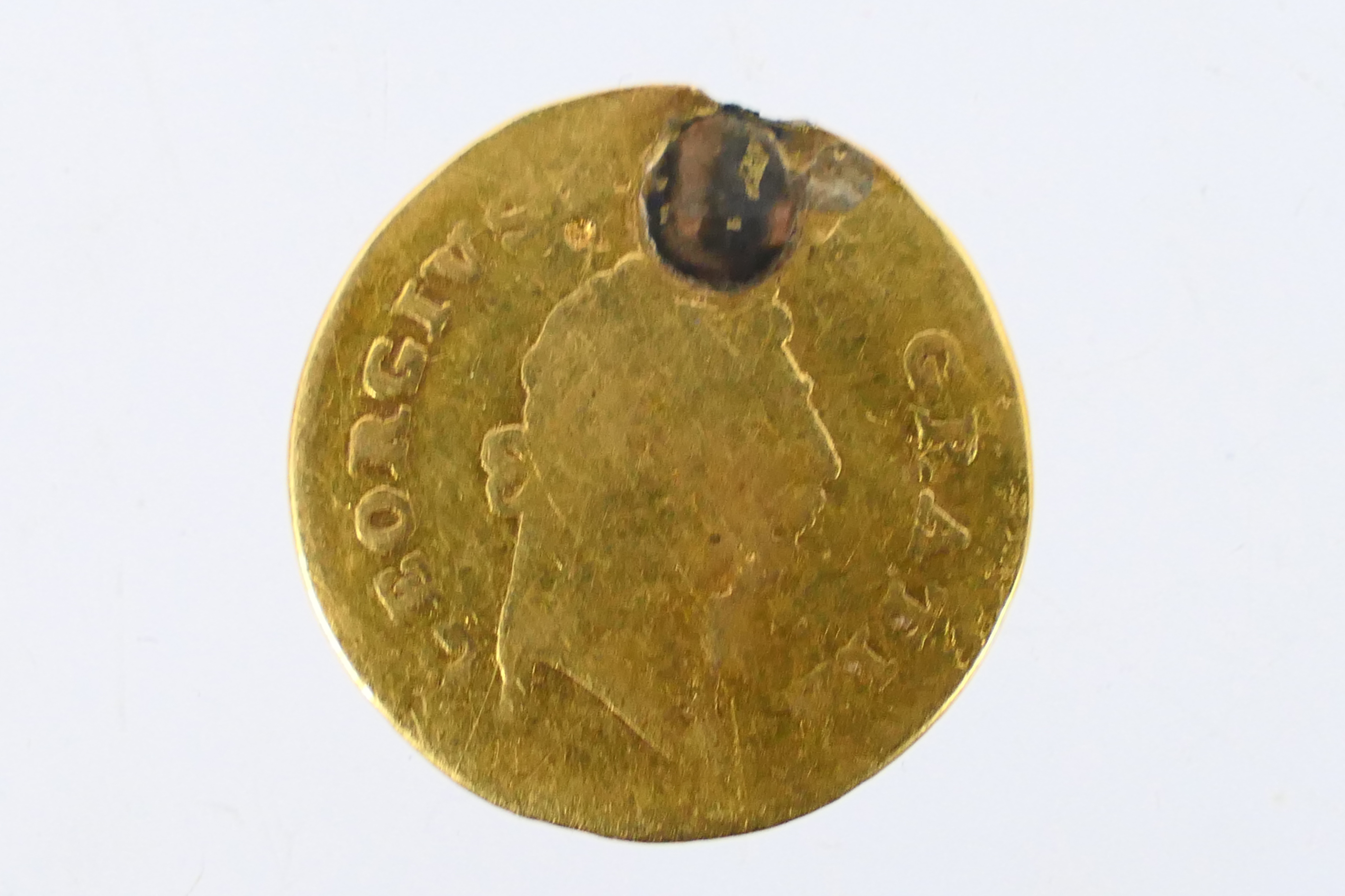 George III - Gold Third Guinea, 1797, 2.6 grams.