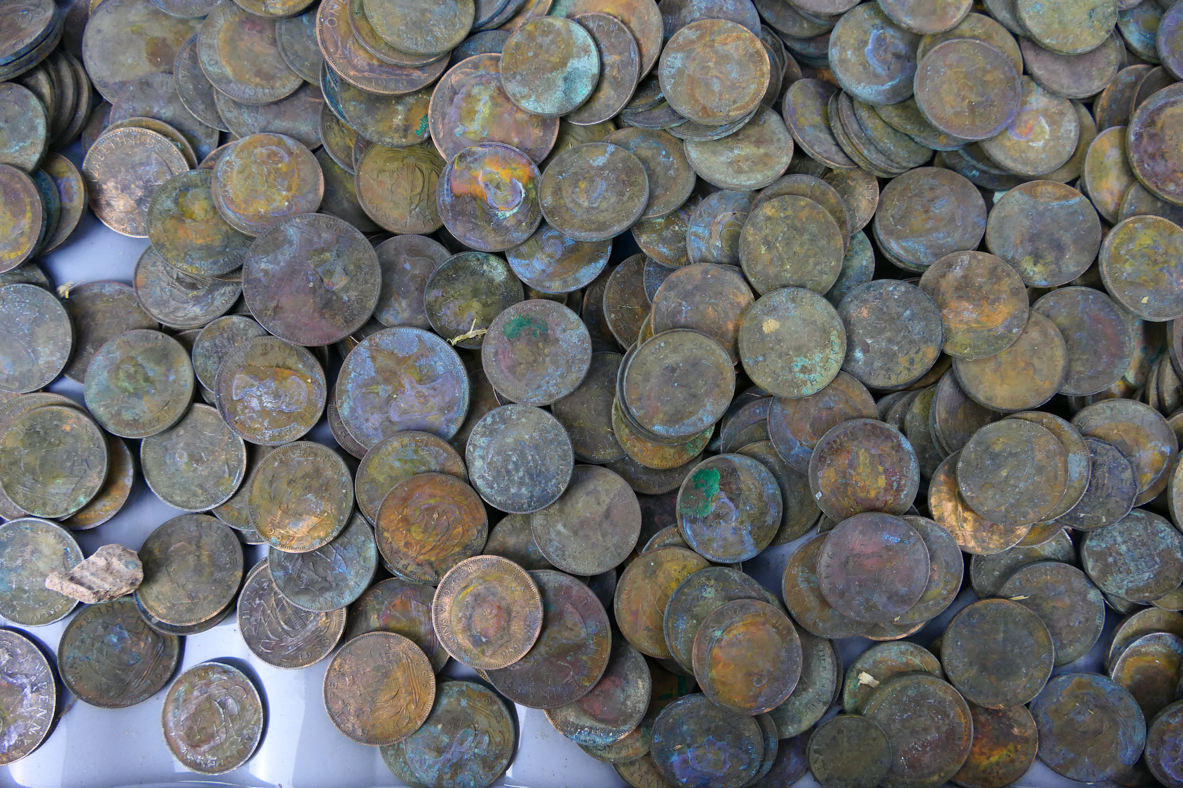 A large quantity of pre-decimal coinage, - Image 2 of 4