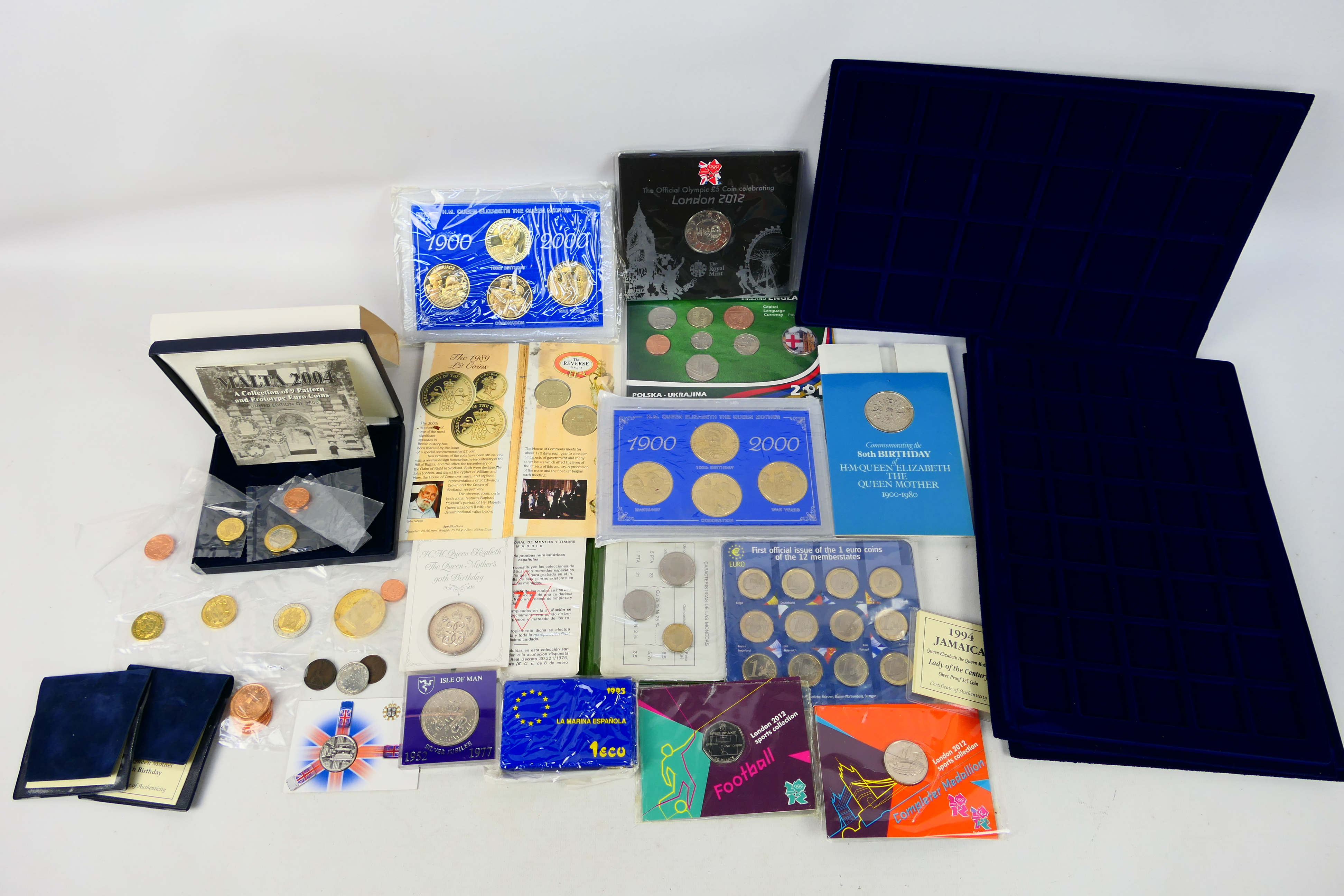 Various coin set, commemoratives and sim