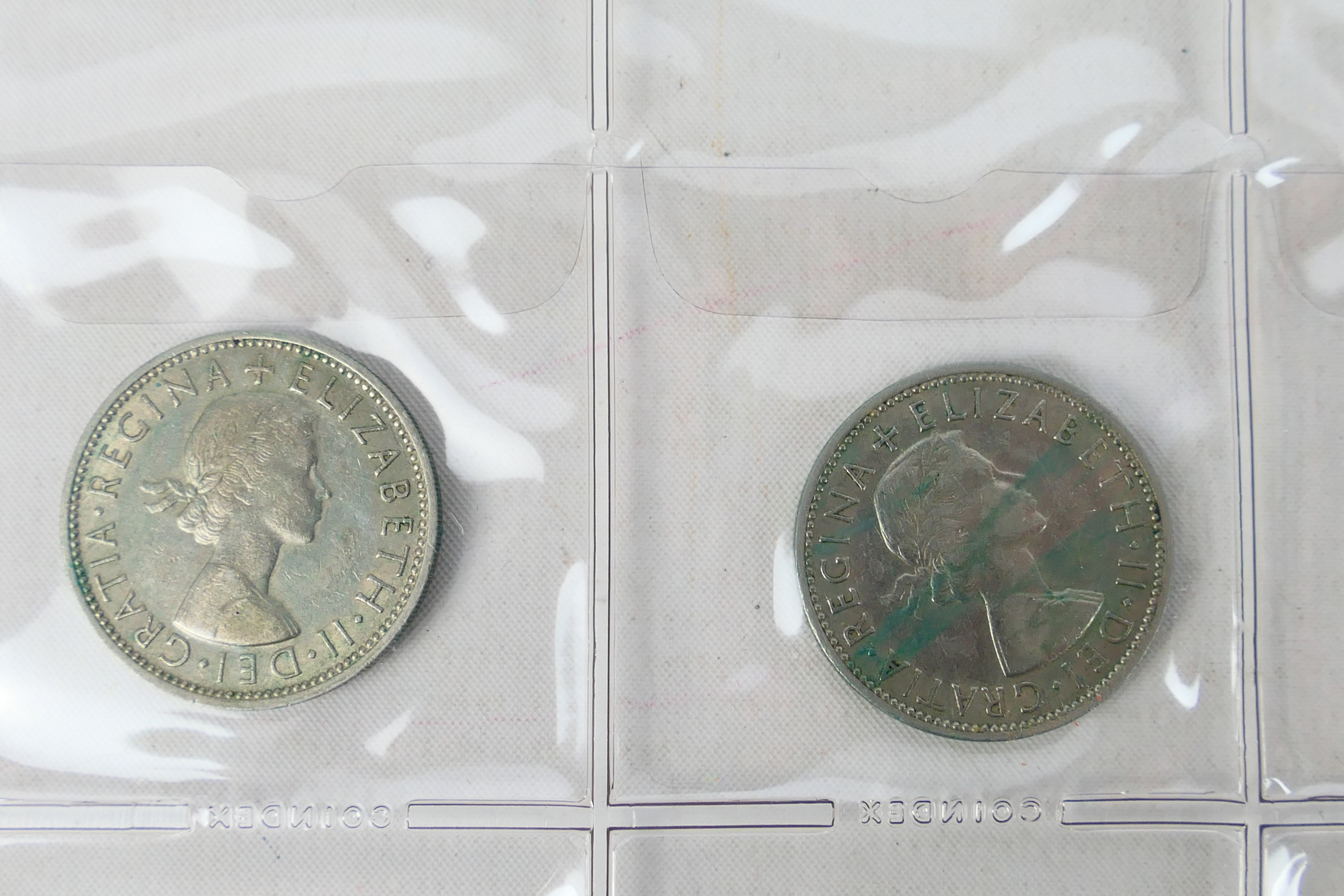 A good collection of 46 One Florin / Two Shilling coins, 1919 - 1967 inclusive (1927, - Image 7 of 9