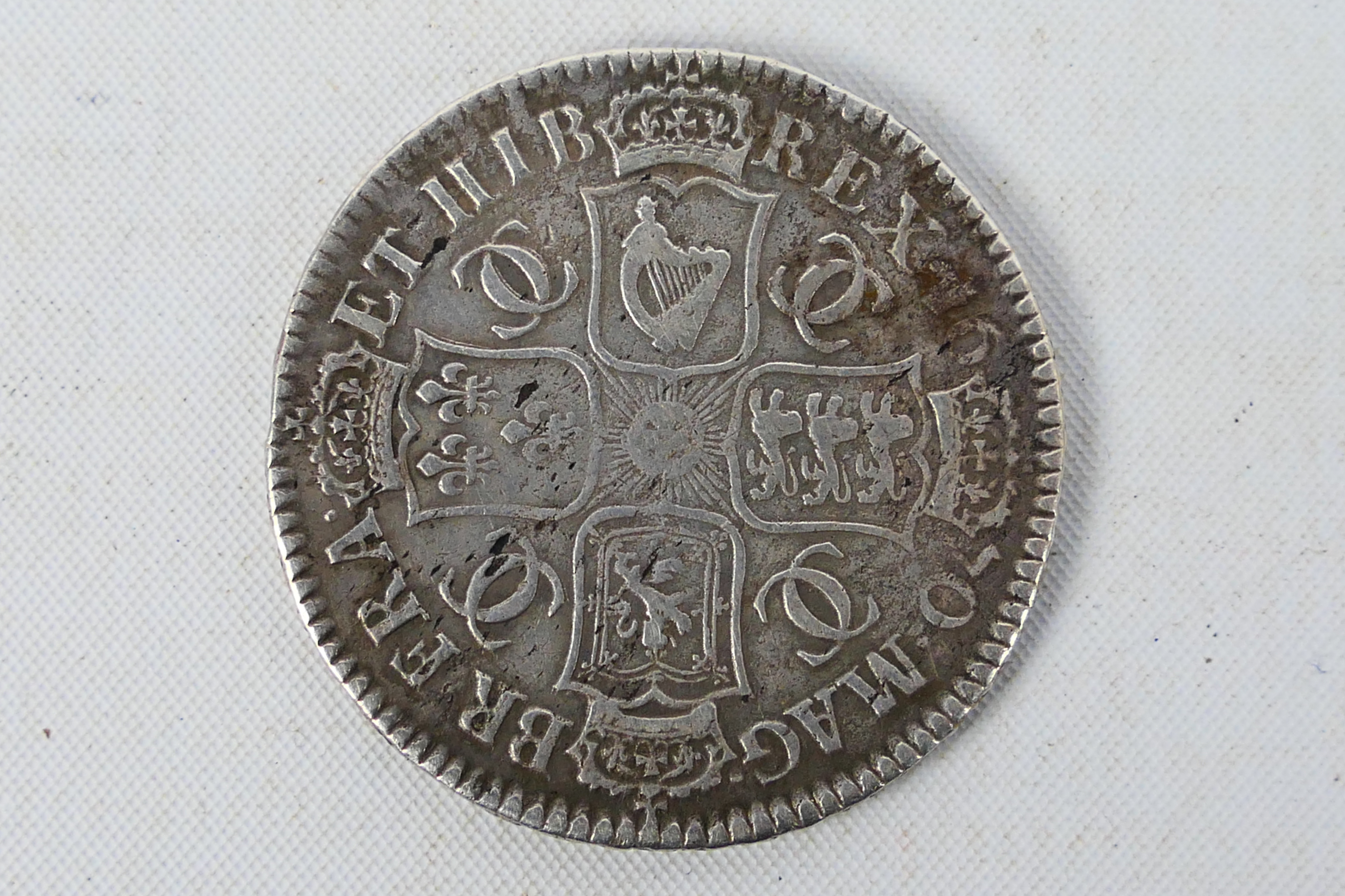 A Charles II half crown, 1670, third bus - Bild 2 aus 2