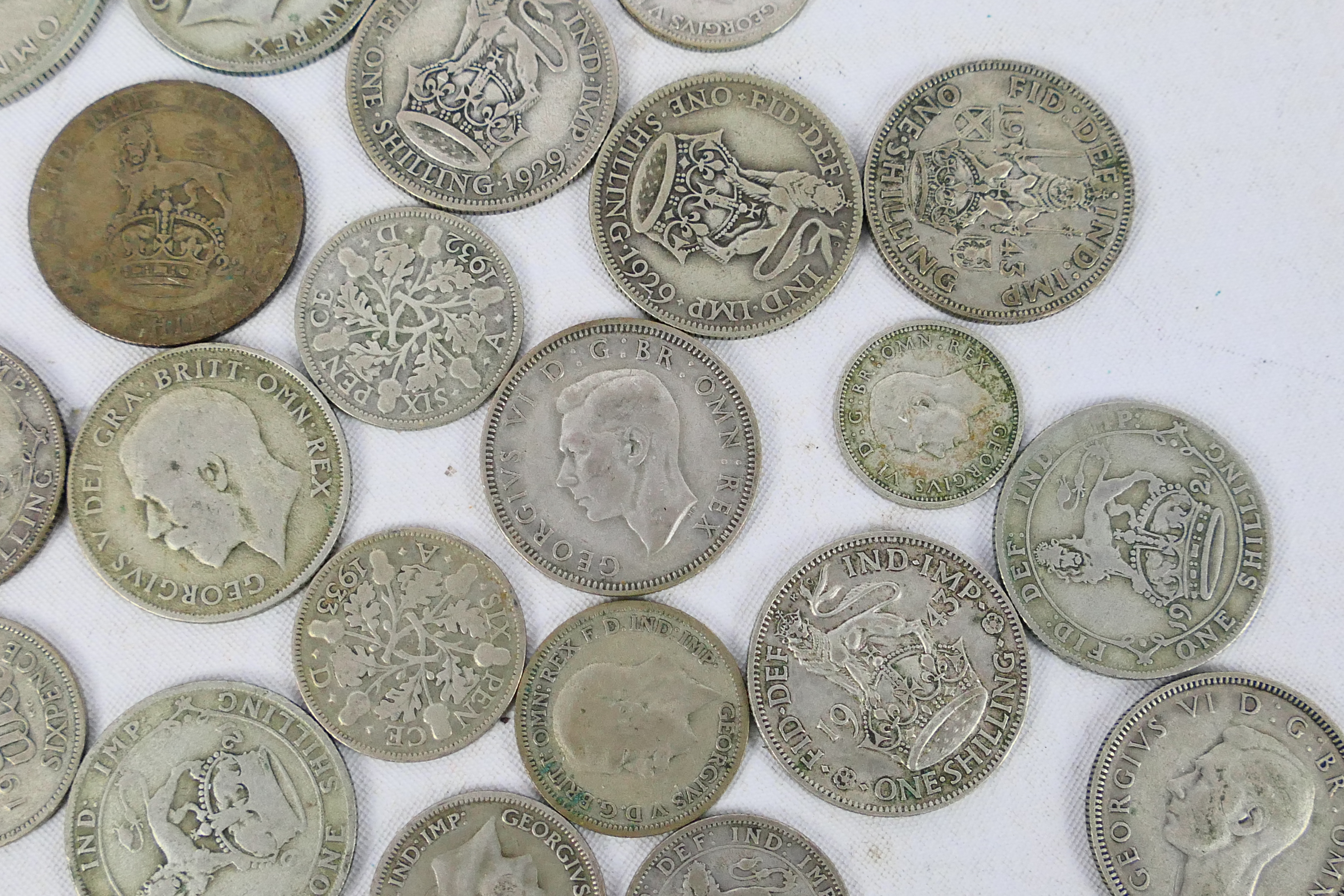A collection of silver content coins (500 fineness), George V and later, approximately 358 grams. - Bild 5 aus 11