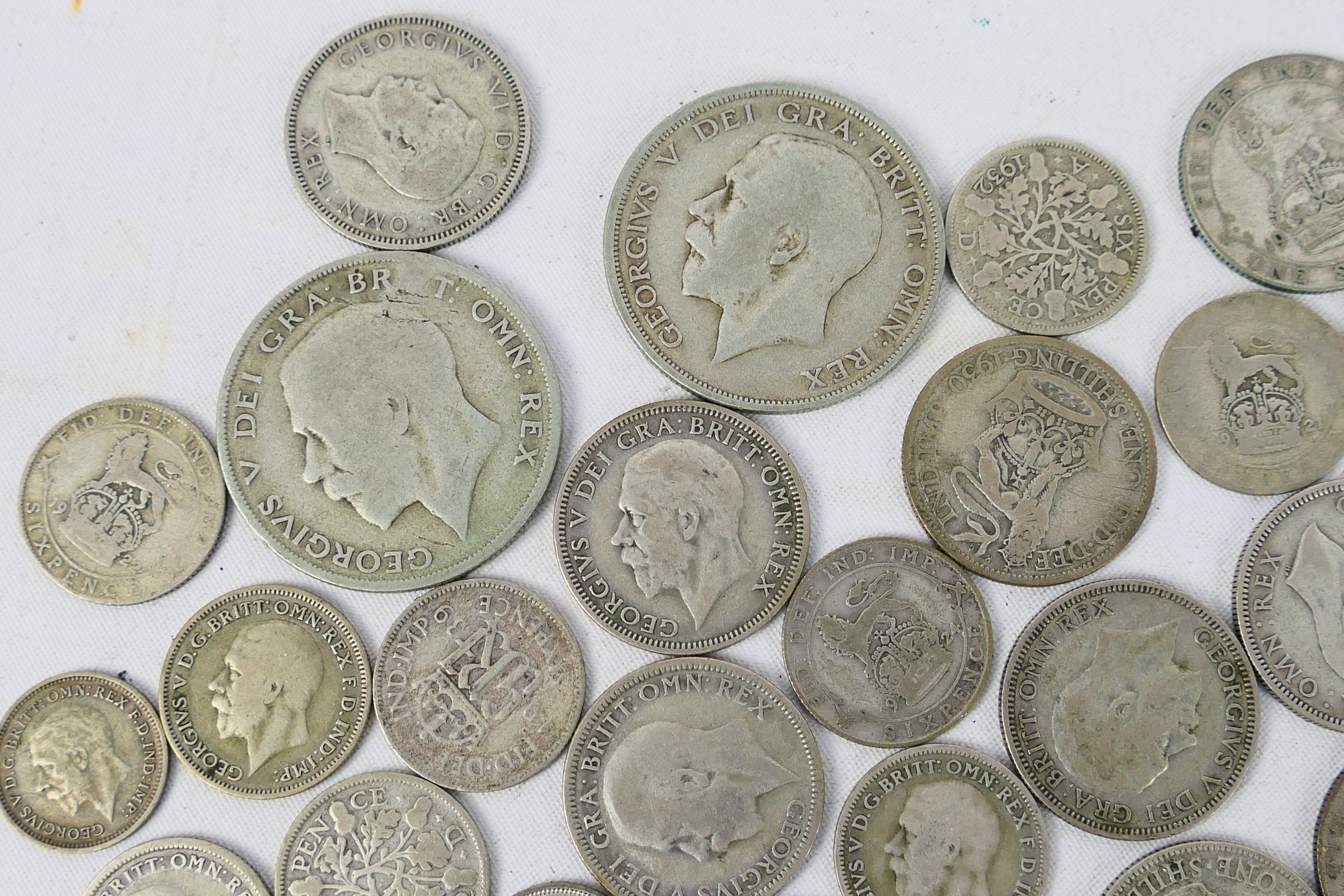 A collection of silver content coins (500 fineness), George V and later, approximately 358 grams. - Bild 2 aus 11