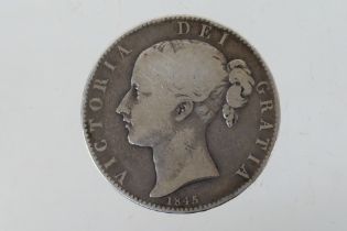 Silver Crown Coin - Queen Victoria, youn