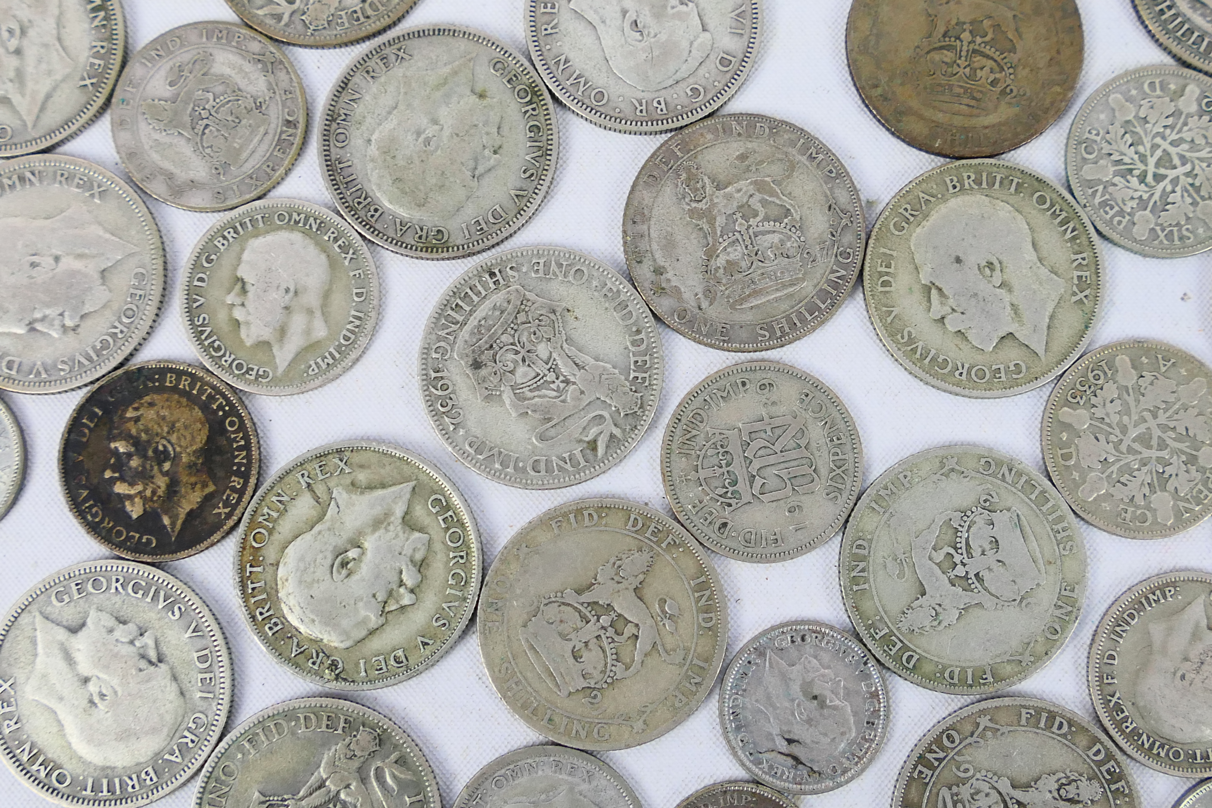 A collection of silver content coins (500 fineness), George V and later, approximately 358 grams. - Bild 6 aus 11