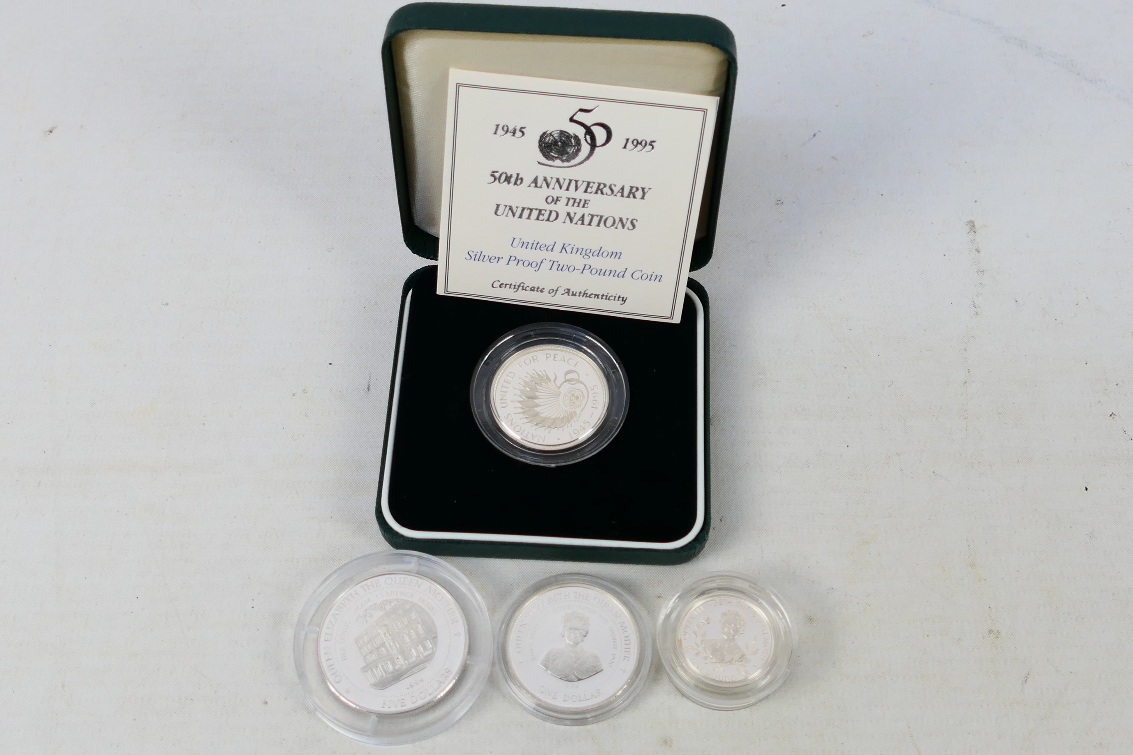 A Royal Mint 1995 silver proof £2 coin,