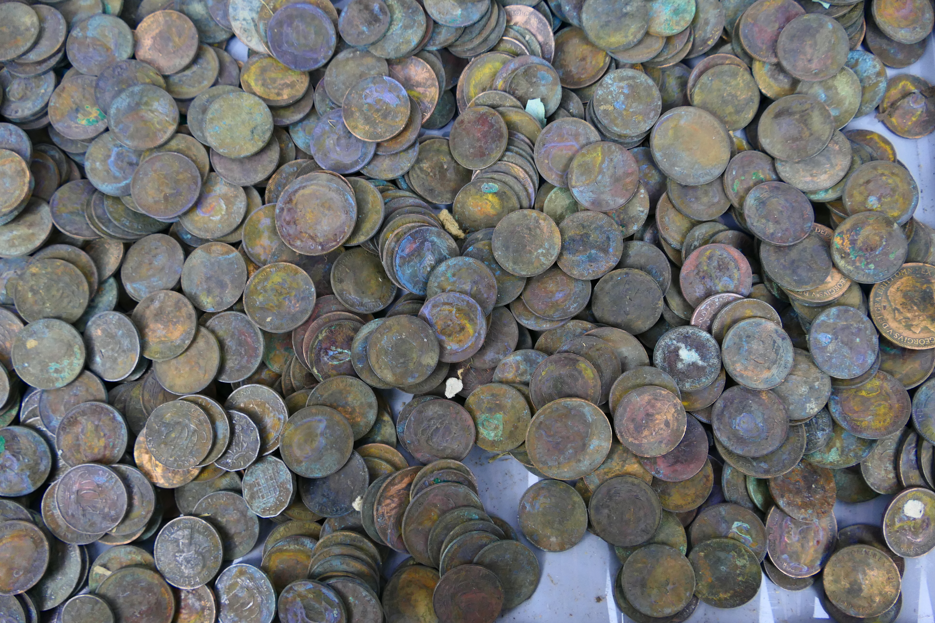 A large quantity of pre-decimal coinage, - Image 4 of 4