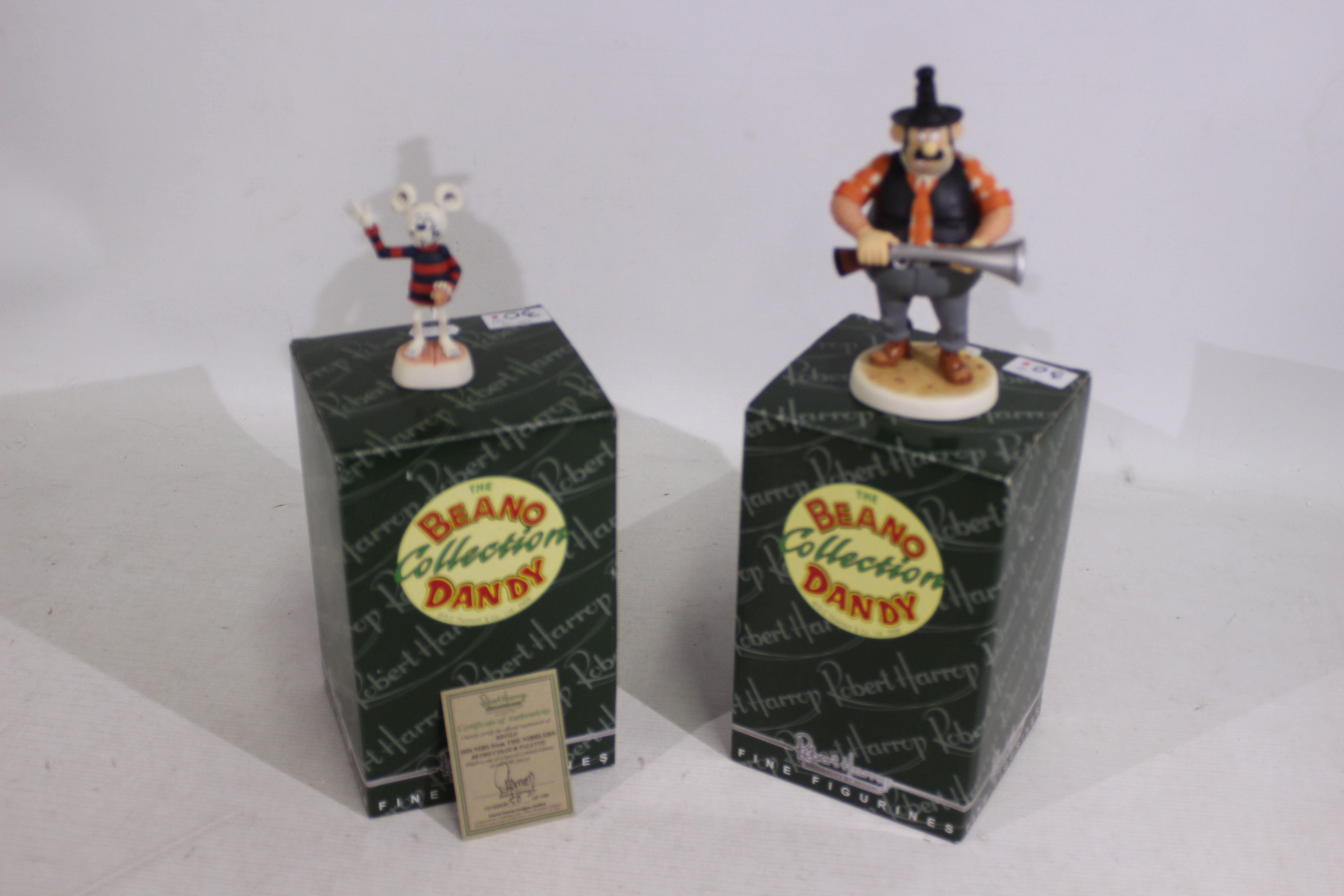 Robert Harrop - A pair of Robert Harrop resin figures from the Bean and Dandy Collection consisting