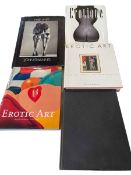 Five erotica books including John Surannells 'Fine Lines'.