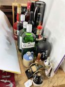 Bottles of Port, Sherry, Gordon's Gin, etc.