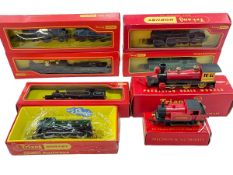 Eight Hornby Triang models of steam Locomotives.