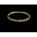 Italian 14k gold bangle.