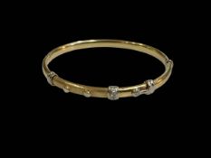 Italian 14k gold bangle.