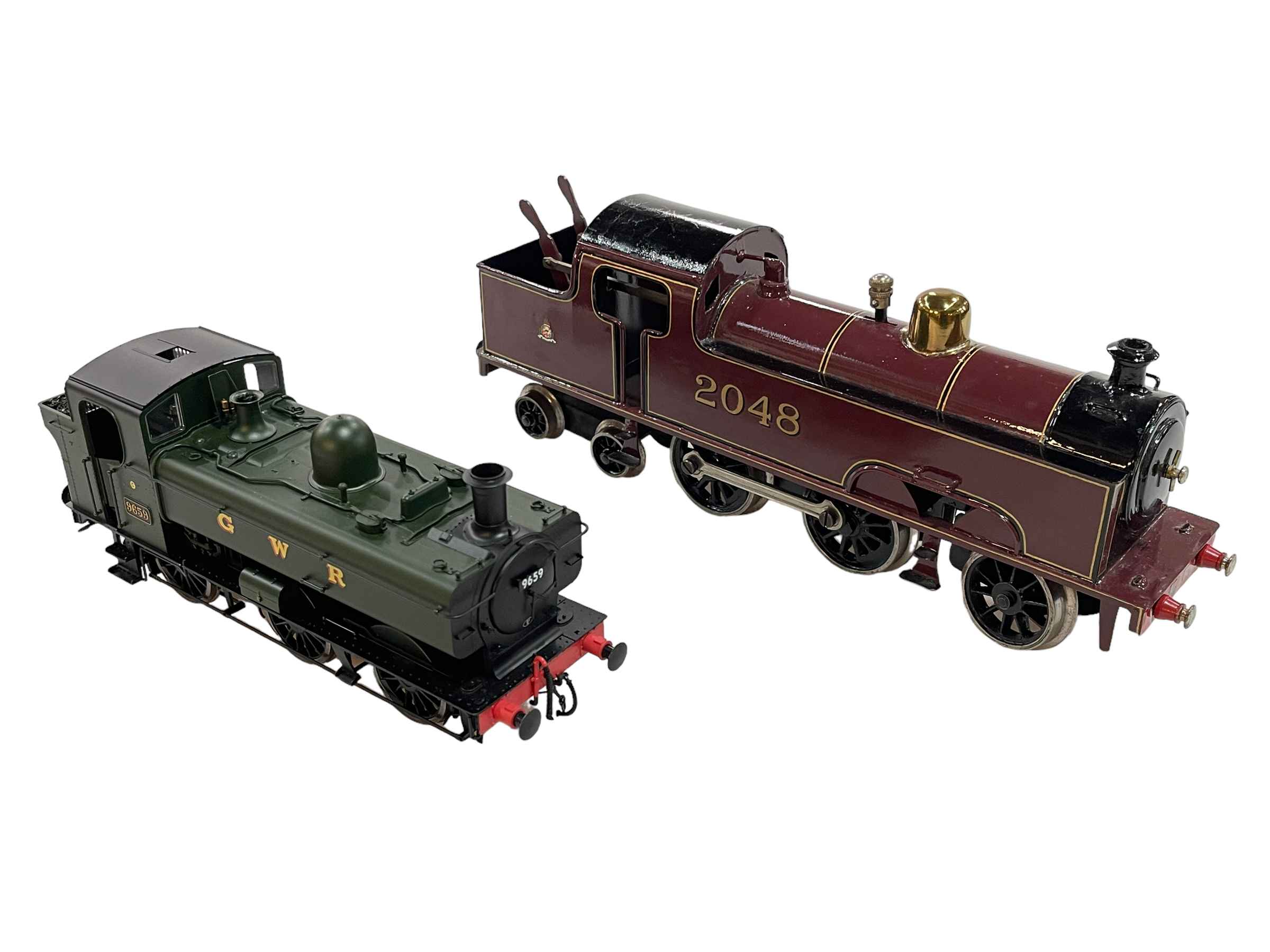 Clockwork 'O' Gauge model steam Loco and GWR model of steam Loco (2).