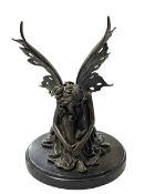 Bronze winged fairy, 24cm high.