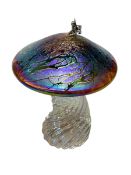 John Ditchfield toadstool with fairy paperweight, 14cm.