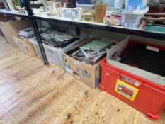 Five boxes of books, mainly military and war interest, photo and ephemera.