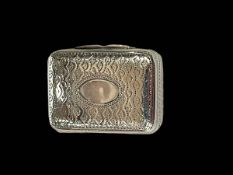 George IV silver vinaigrette by Thomas Shaw, Birmingham 1823.