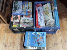 Quantity of model kits including Revell, Airfix, Modellers Books, etc.