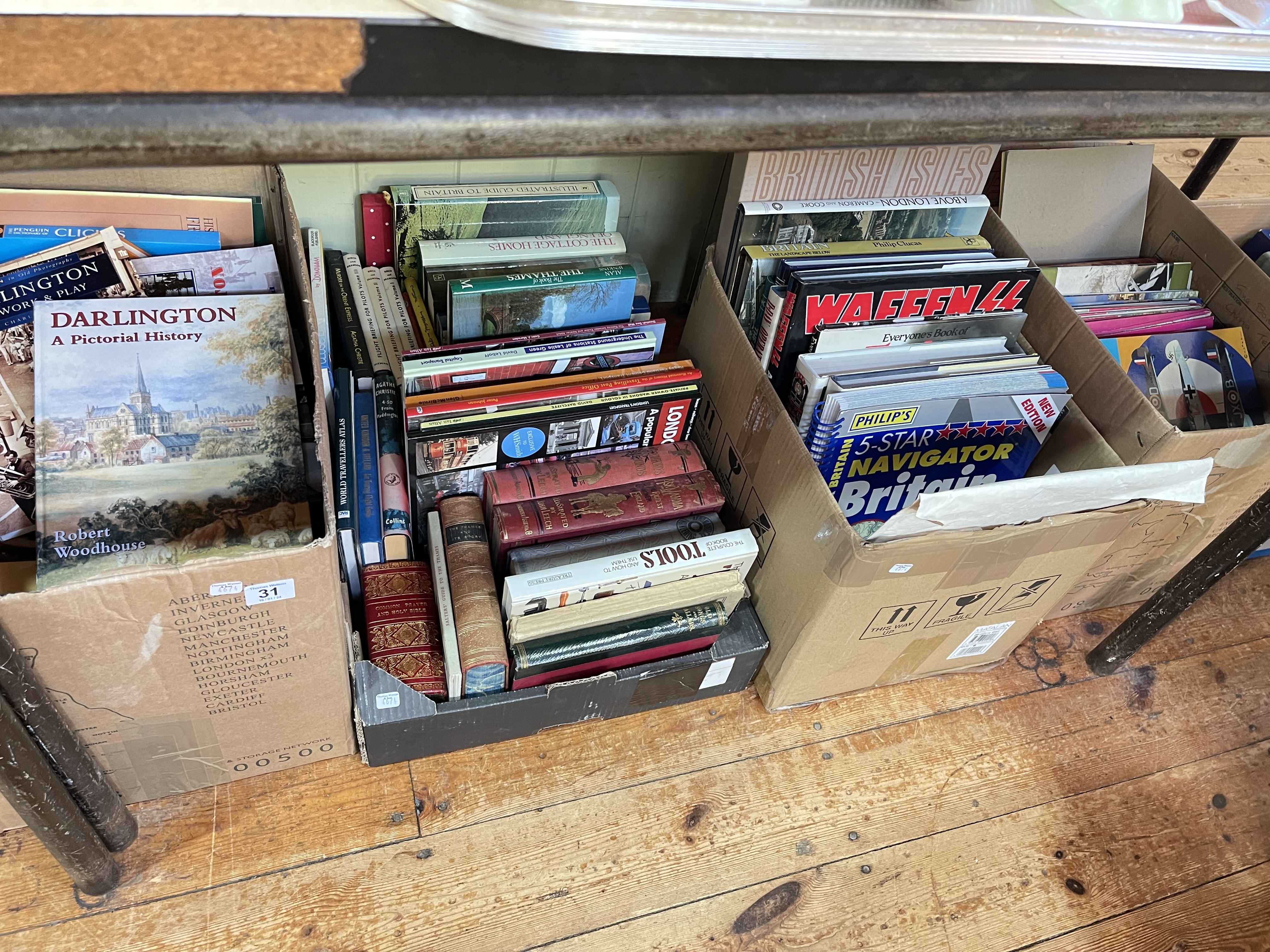 Nine boxes of various books including Darlington History, Military, Railway, etc. - Image 3 of 3