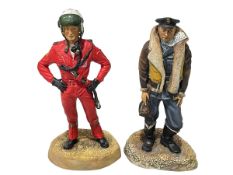 Two Ashmor figures including limited edition RAF fighter pilot.