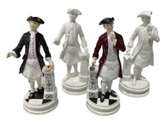 Four Michael Sutty figurines including limited edition The Master and Almoner.