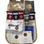 Collection of coin packs including The Fourth Circulating Coinage Portrait Final Edition,