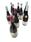 Nine bottles of red wine including The Society's Cotes Du Rhone 2018,