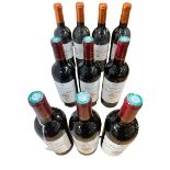 Ten bottles of red wine including Confidences De Prieure Lichine Margaux 2011,