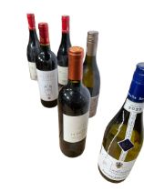 Six bottles of red and white wine including Hospices De Beaujeu Domaine 2018,