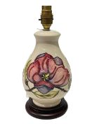 Moorcroft table lamp, 29cm.