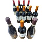 Eleven bottles of red wine including Louis Jadot Macon 2021,