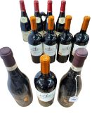 Eleven bottles of red wine including Louis Jadot Macon 2021,