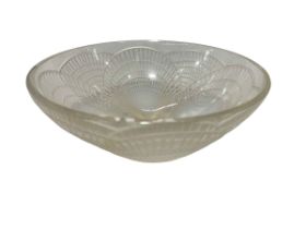 Lalique opalescent 'Coquille' bowl marked R. LALIQUE, FRANCE, 21cm by 9cm.