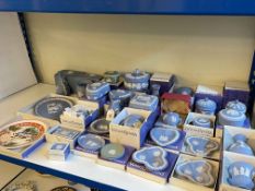 Collection of Wedgwood Blue Jasperware.