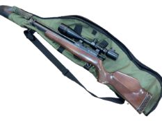 Daystate Harrier 0.22 air rifle with rhino sights.