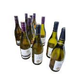 Ten bottles of white wine including Les Caillottes Sancerre 2021, Burgundy Macon-Villages 2020, etc.