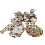 Collection of Royal Albert Old Country Roses, approximately 50 pieces.