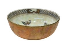 Wedgwood Butterfly lustre bowl, 10cm high.