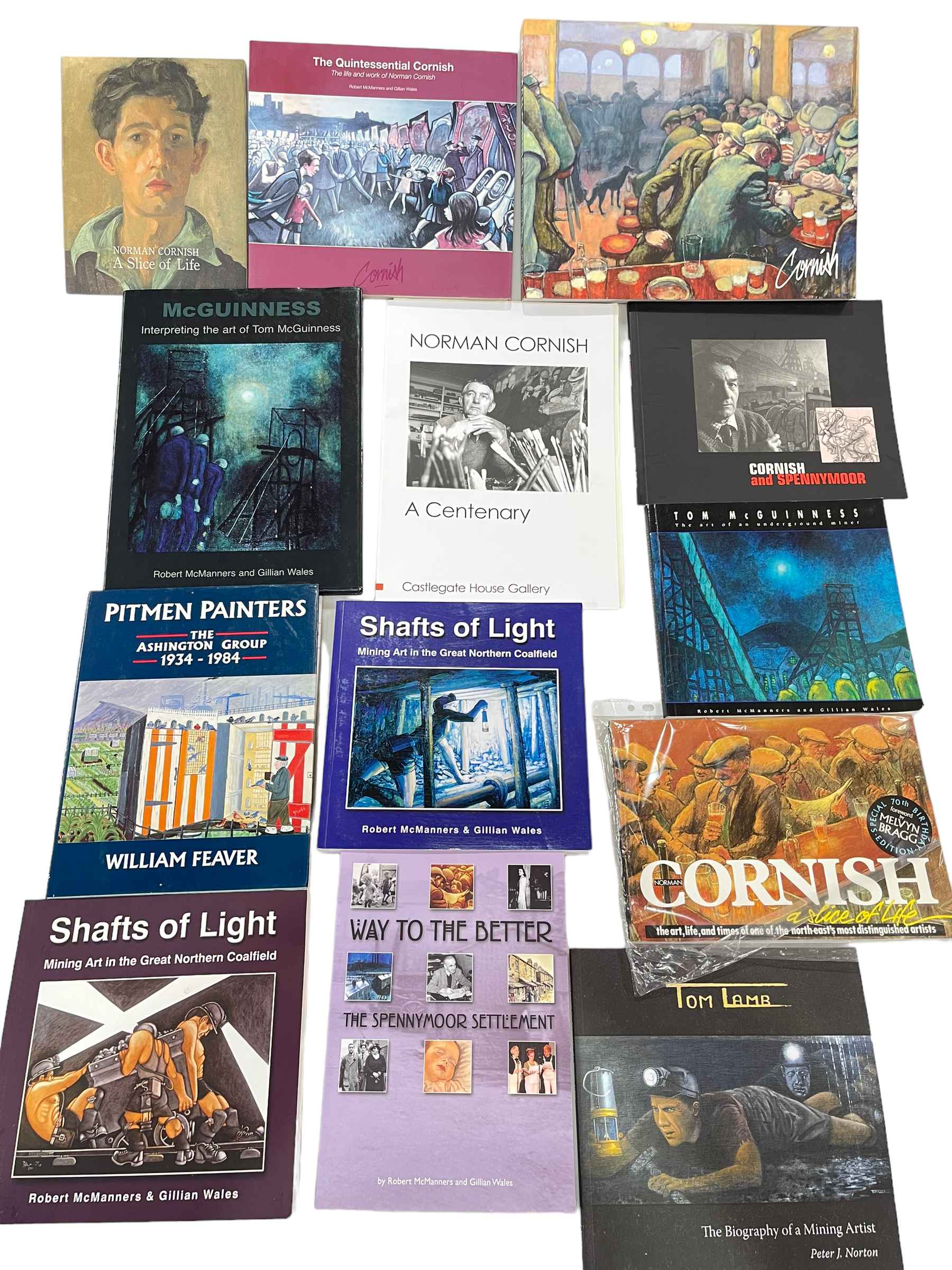 Collection of Norman Cornish and Tom McGuinness interest mining books, one signed.