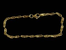 14k yellow gold link bracelet.